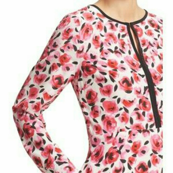Kate Spade Falling Roses Silk Dress - Picture 2 of 4